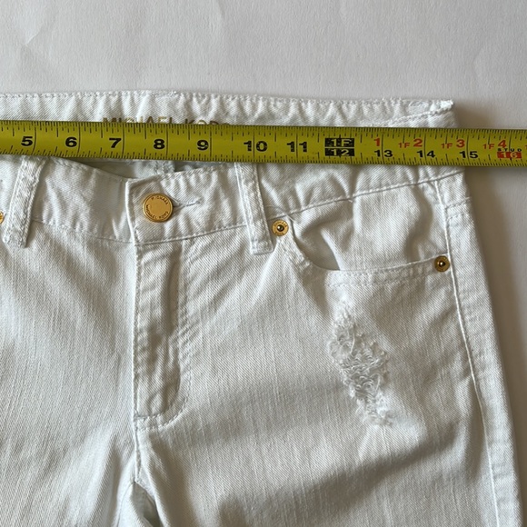 Michael Kors Distressed Izzy Cropped Skinny Jeans - Picture 10 of 14
